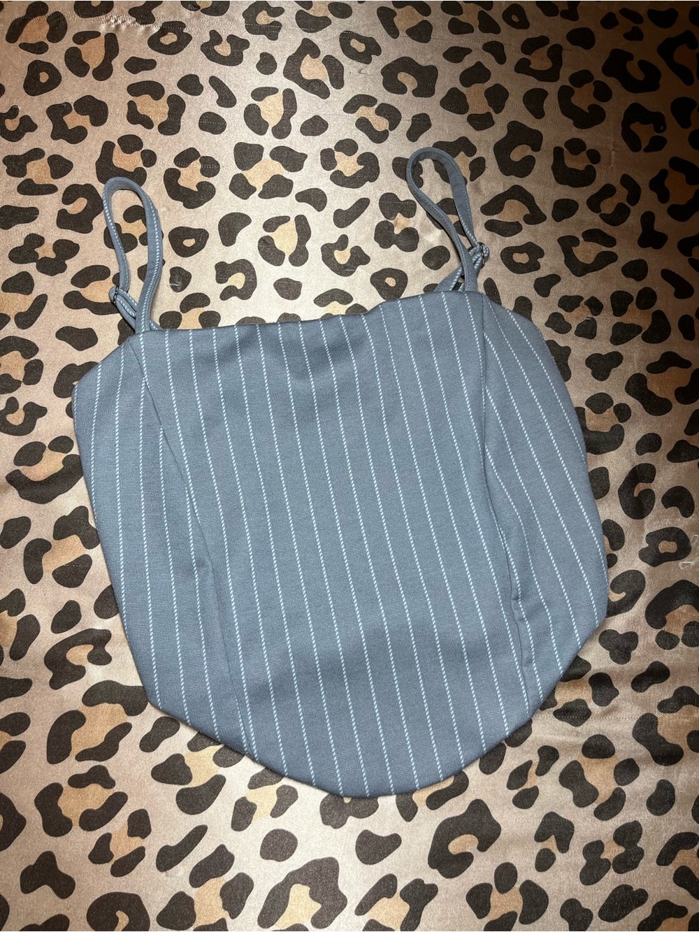 Forever 21 Light Gray Strappy Crop Top